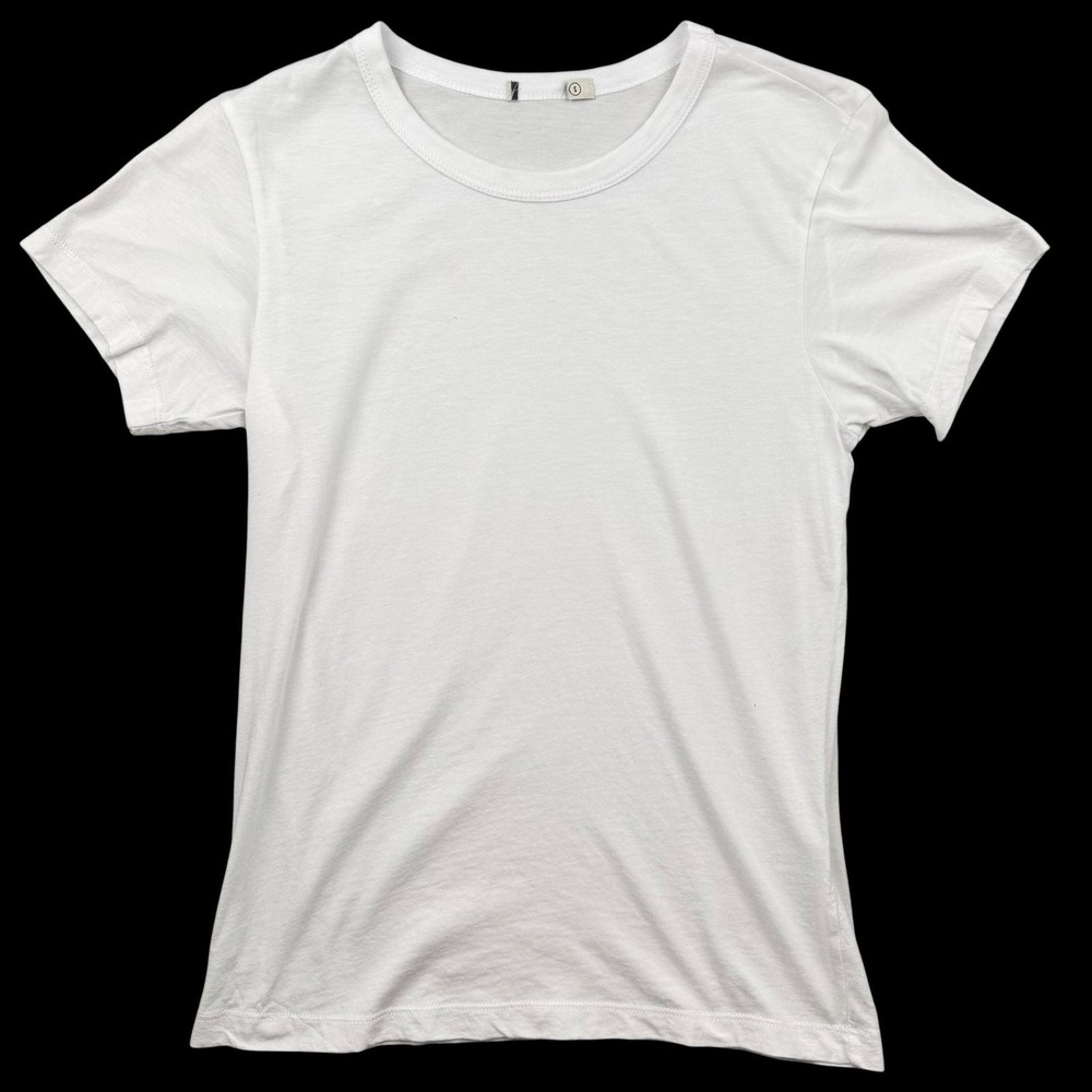 Buck Mason Shirt Womens S White Cotton Crewneck Jersey Tee Made USA BW11184.456